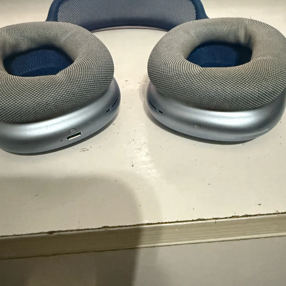 Blue VR Headset with Silver Accents